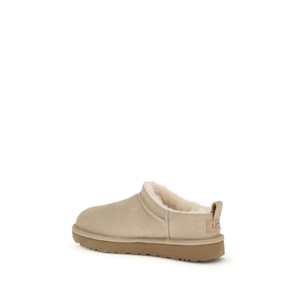 UGG Beige Calf Leather Bos Taurus Ankle Boots - ClickThatClicks 