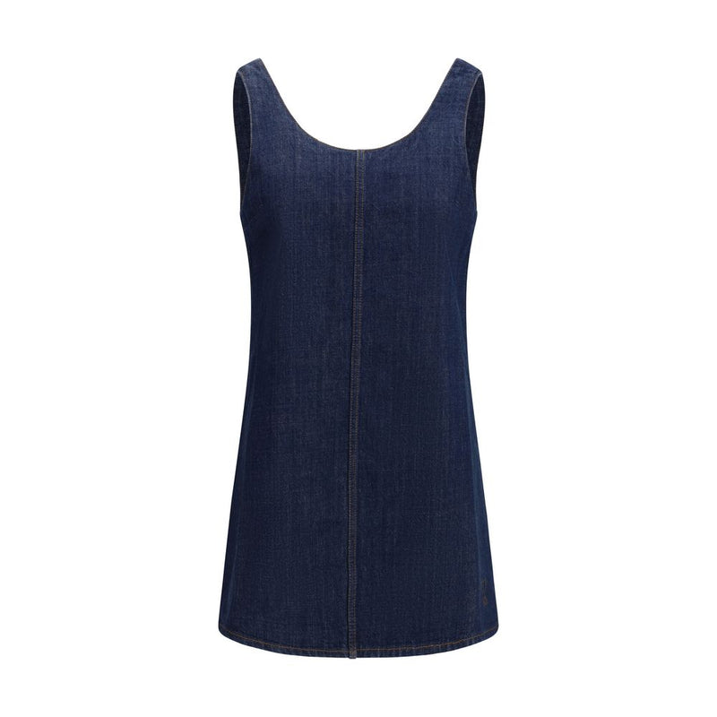 Ami Paris Blue Cotton Casual Dress