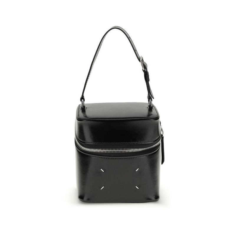Margiela Black Calf Leather Bos Taurus Backet Bag - ClickThatClicks 