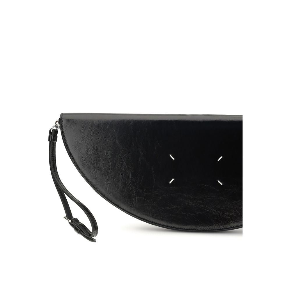 Maison Margiela Black Calf Leather Bos Taurus Clutch Bag - ClickThatClicks 
