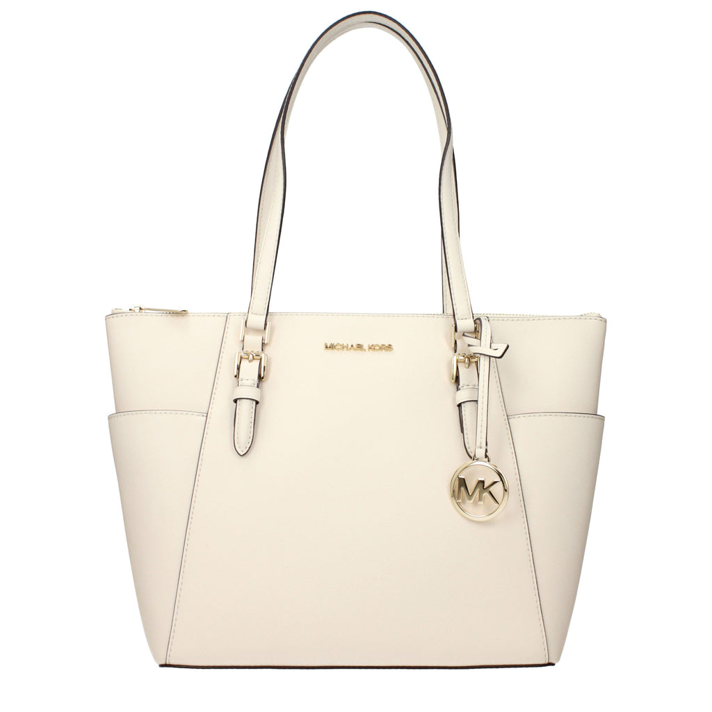 Michael Kors Beige Leather Shoulder Bag - ClickThatClicks 