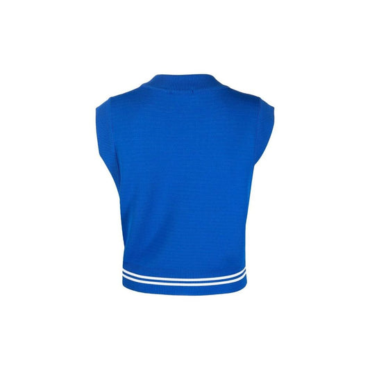 Autry Blue Nylon Waistcoat - ClickThatClicks 