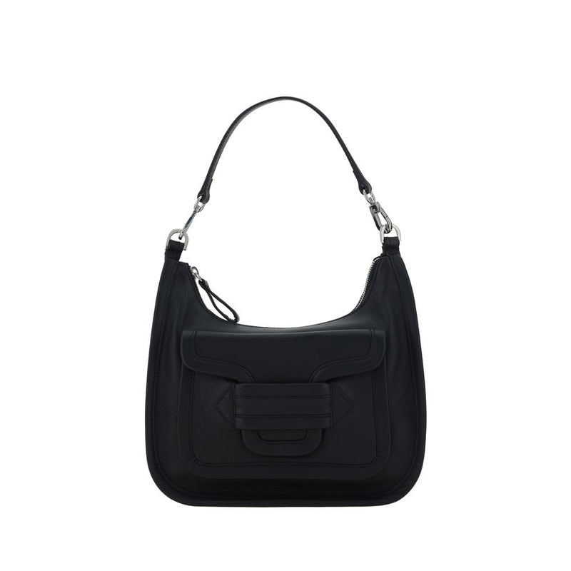 Pierre Hardy Black Calf Leather Bos Taurus Shoulder Bag - ClickThatClicks 