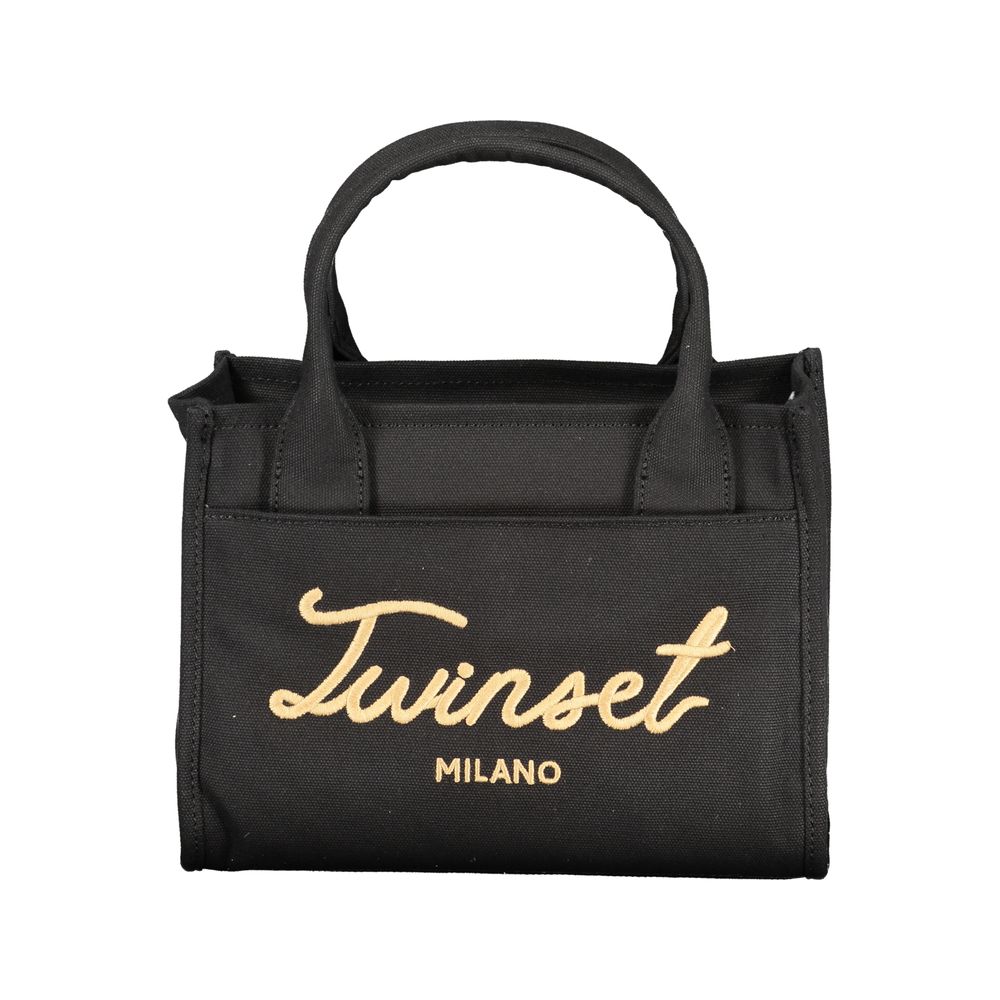 Twinset Black Cotton Women Handbag - ClickThatClicks 