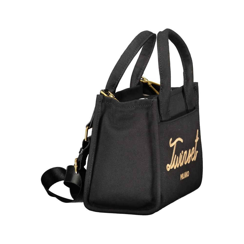 Twinset Black Cotton Women Handbag - ClickThatClicks 