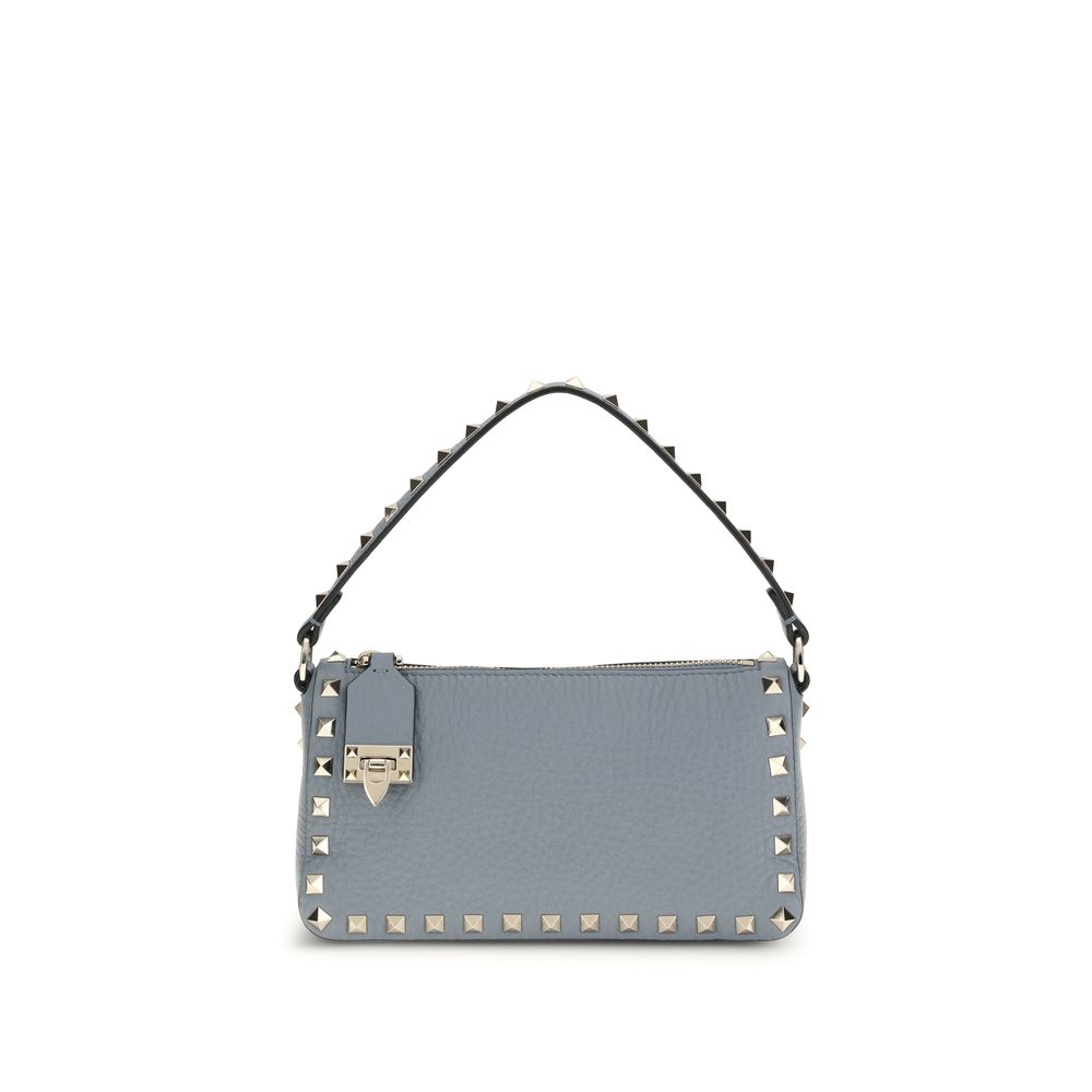 Valentino Garavani Blue Calf Leather Bos Taurus Shoulder Bag - ClickThatClicks 