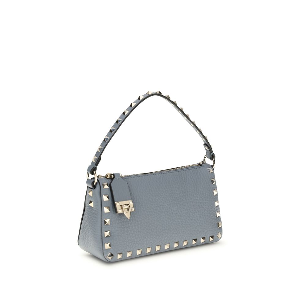 Valentino Garavani Blue Calf Leather Bos Taurus Shoulder Bag - ClickThatClicks 