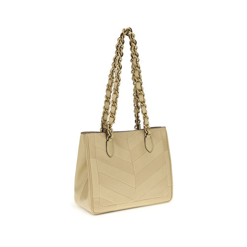 Valentino Garavani Gold Napa Leather / Calf Bos Taurus Shoulder Bag - ClickThatClicks 