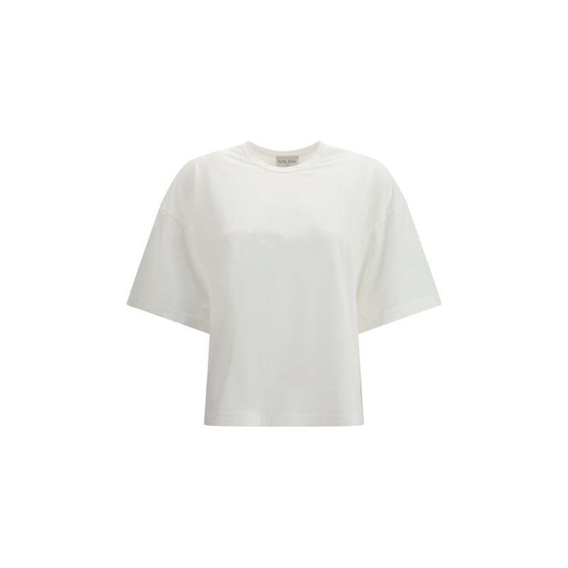 Forte_Forte White Cotton T-Shirt - ClickThatClicks 