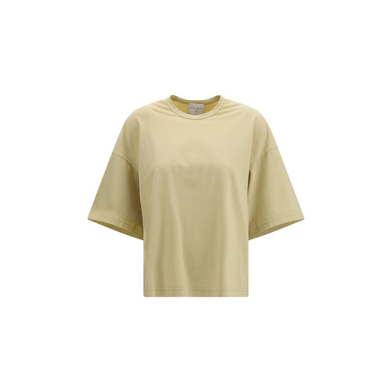 Forte_Forte Beige Cotton T-Shirt - ClickThatClicks 