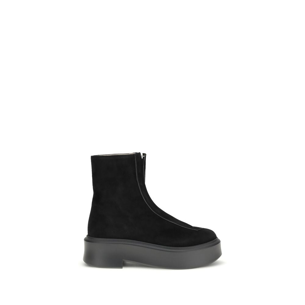 The Row Black Rubber Ankle Boots - ClickThatClicks 