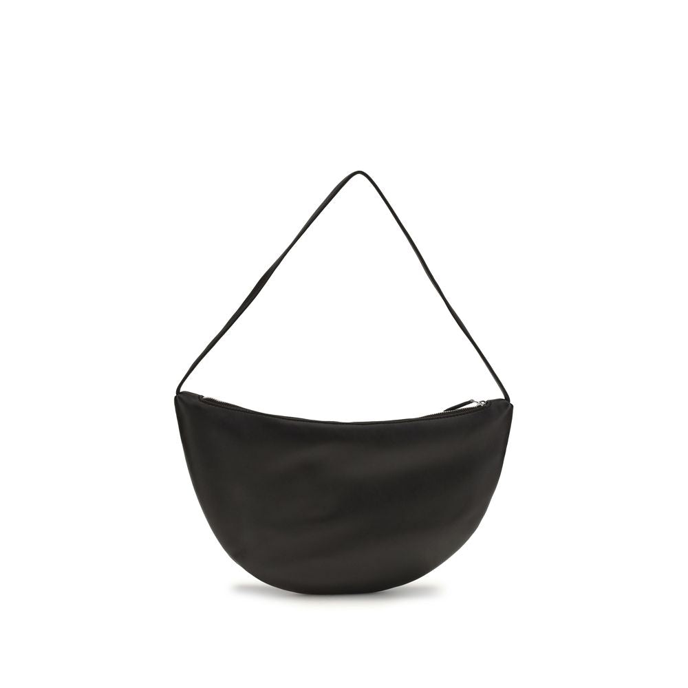 The Row Black Calf Leather Bos Taurus Shoulder Bag - ClickThatClicks 