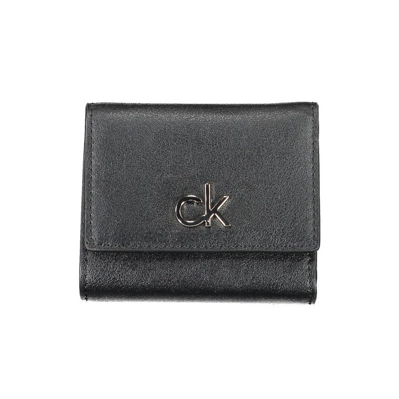Calvin Klein Nero Polyvinylchloride Women Wallet - ClickThatClicks 