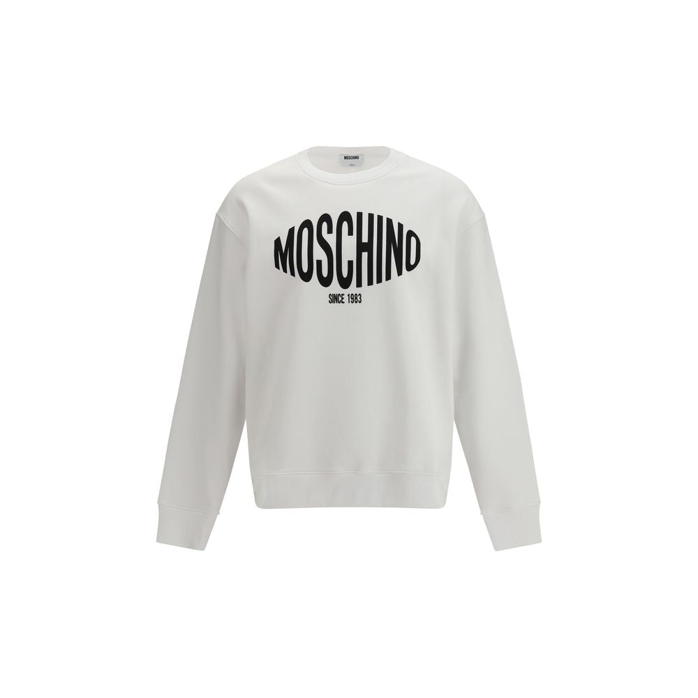 Moschino White Cotton Sweatshirt - ClickThatClicks 