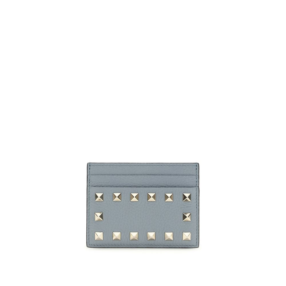 Valentino Garavani Blue Calf Leather Bos Taurus Wallet - ClickThatClicks 