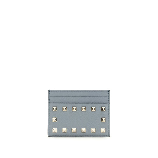 Valentino Garavani Blue Calf Leather Bos Taurus Wallet - ClickThatClicks 