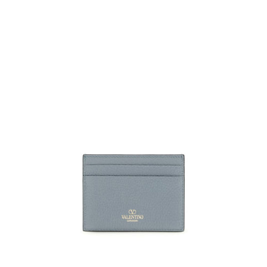 Valentino Garavani Blue Calf Leather Bos Taurus Wallet - ClickThatClicks 