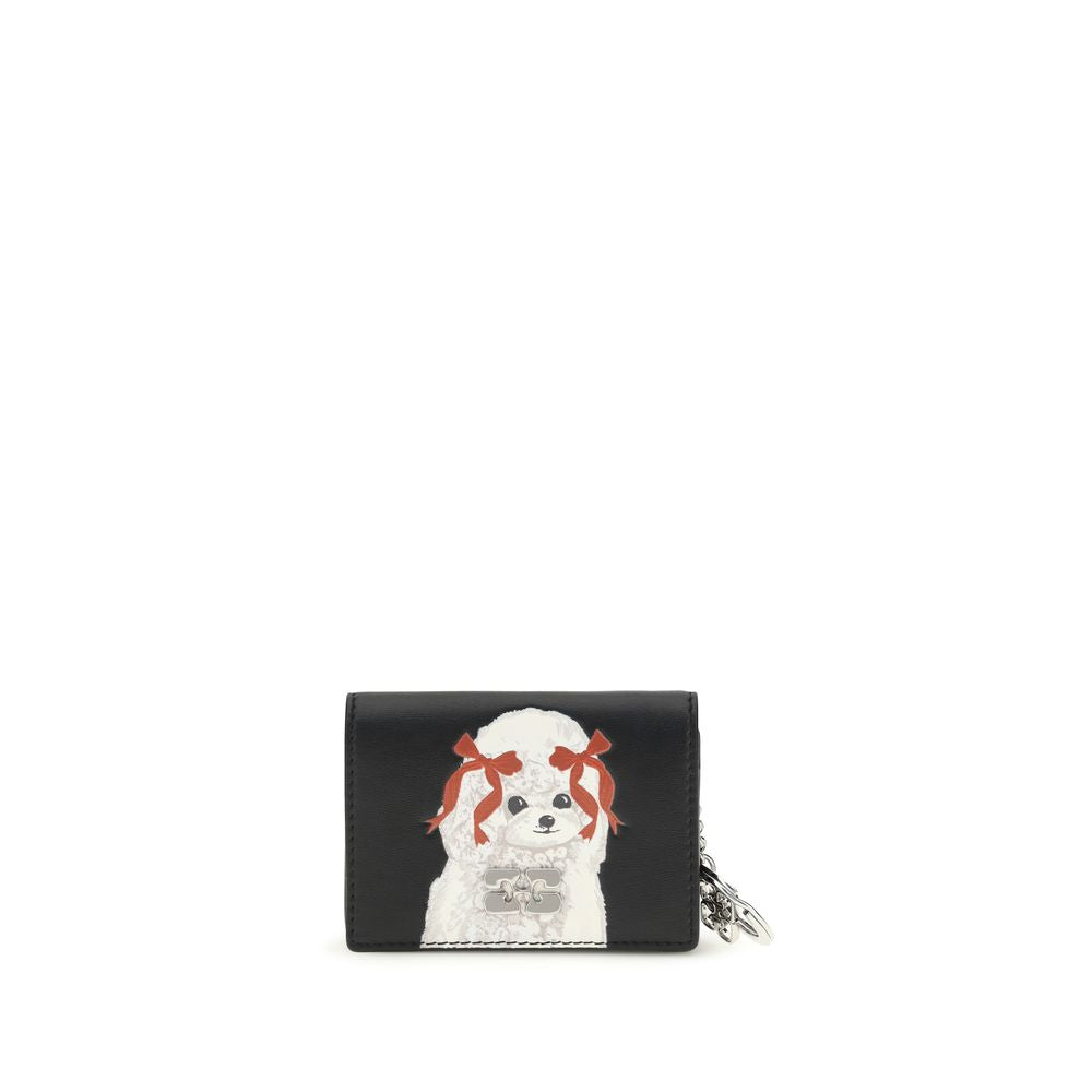 Ganni Black Polyester Wallet - ClickThatClicks 
