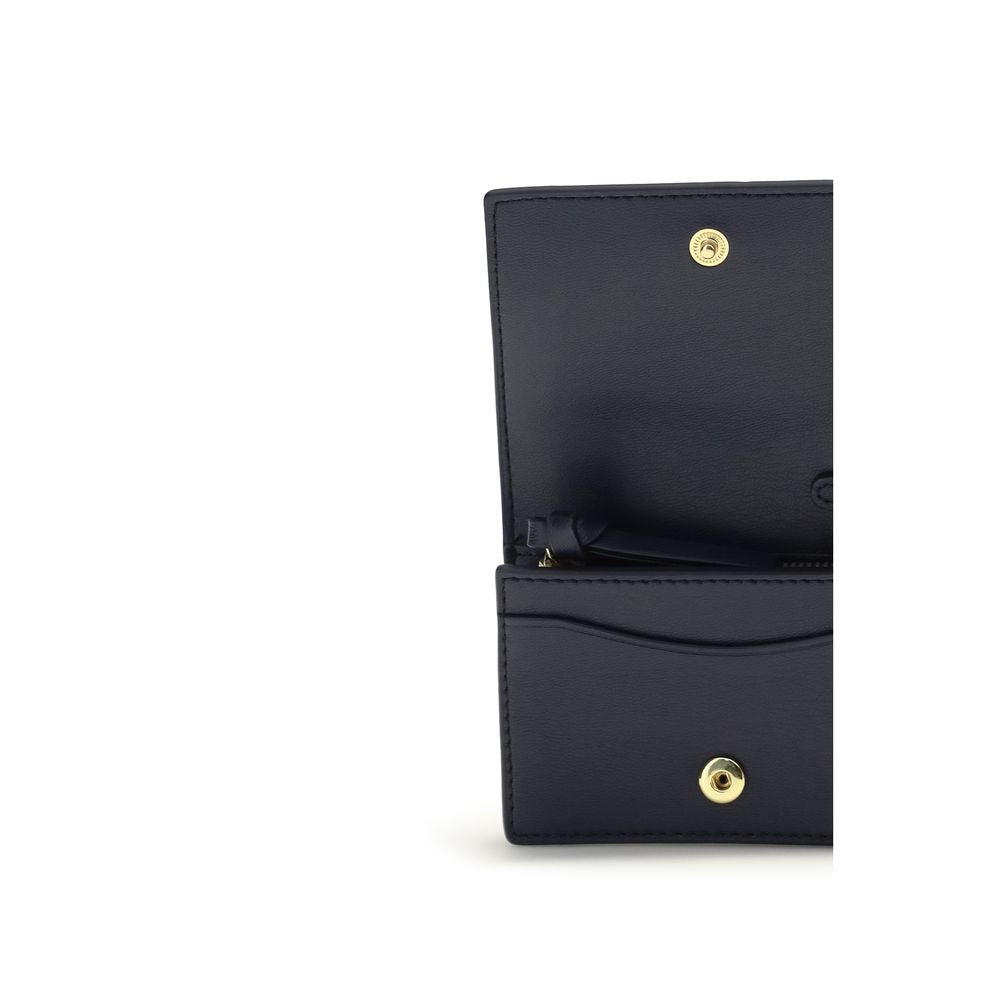 Ganni Black Recycled Leather Wallet - ClickThatClicks 