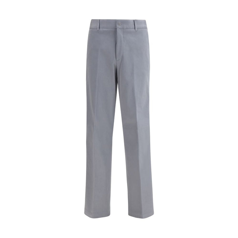 Fendi Gray Cotton Casual Pants - ClickThatClicks 