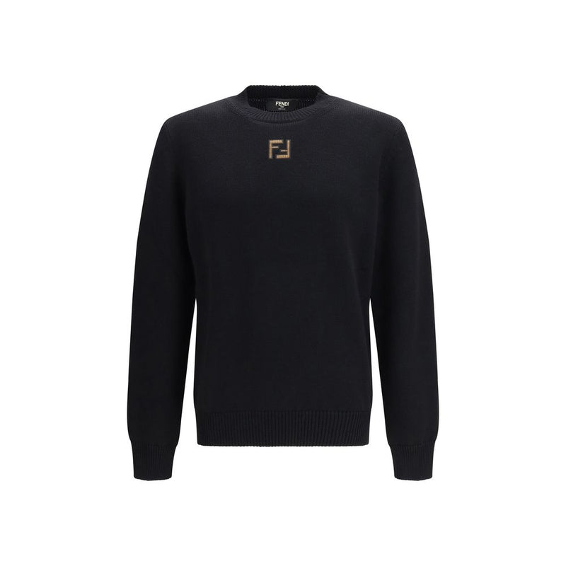 Fendi Black Fleece Wool Sweatshirt - ClickThatClicks 