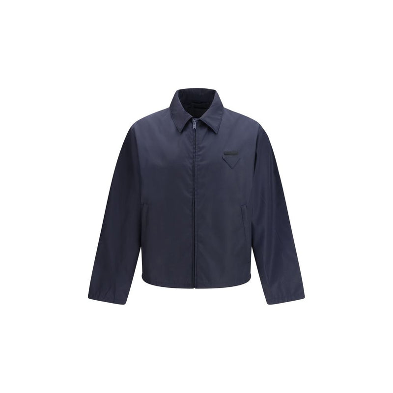 Prada Blue Nylon Shell Jacket - ClickThatClicks 