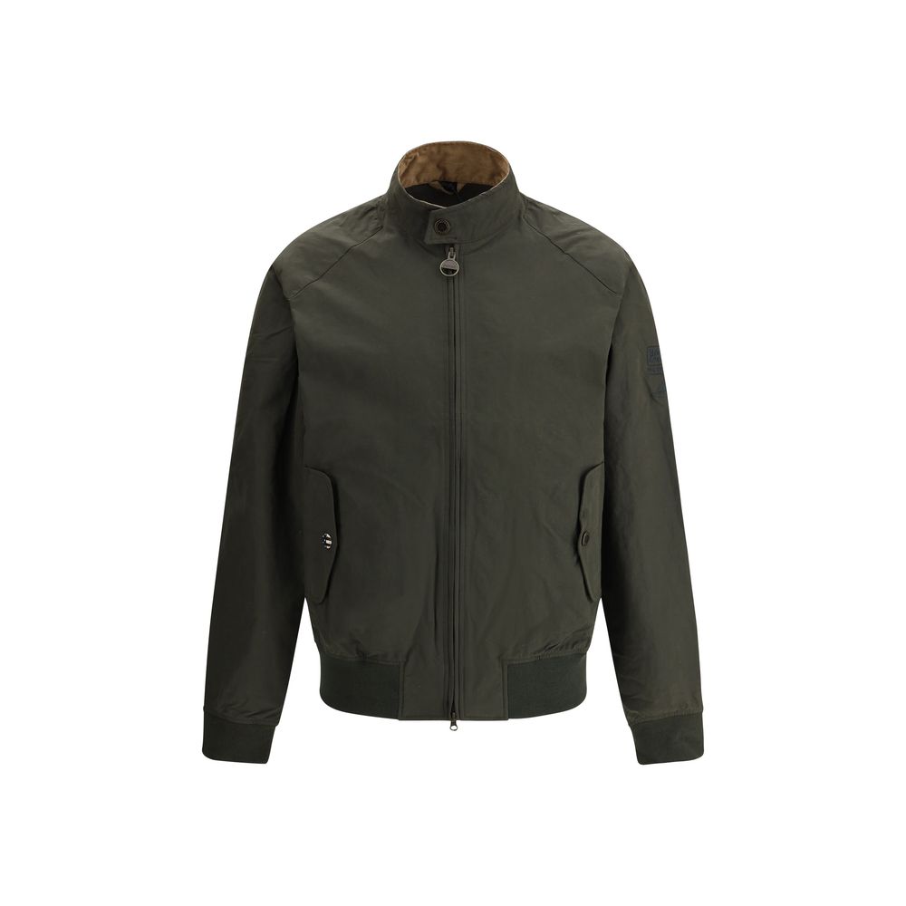 Barbour International Bicolor Cotton Bomber - ClickThatClicks 