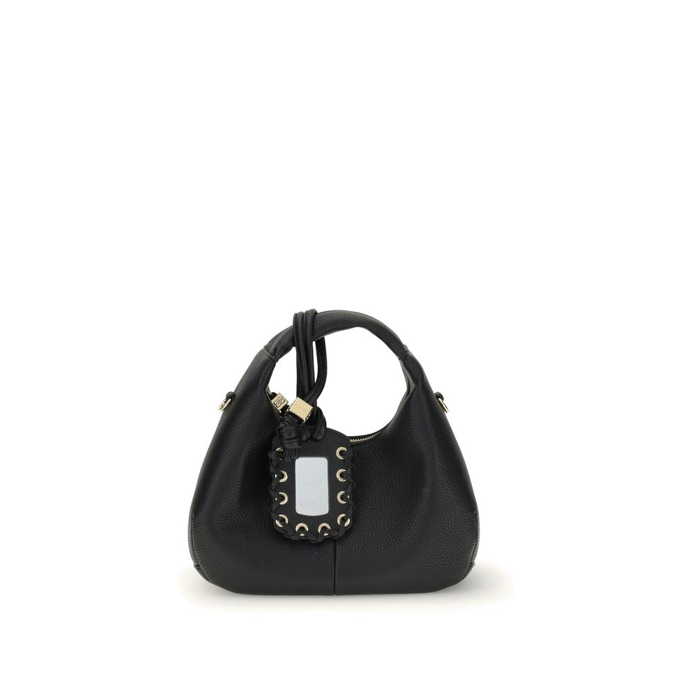 Ganni Black Recycled Polyester Handbag - ClickThatClicks 