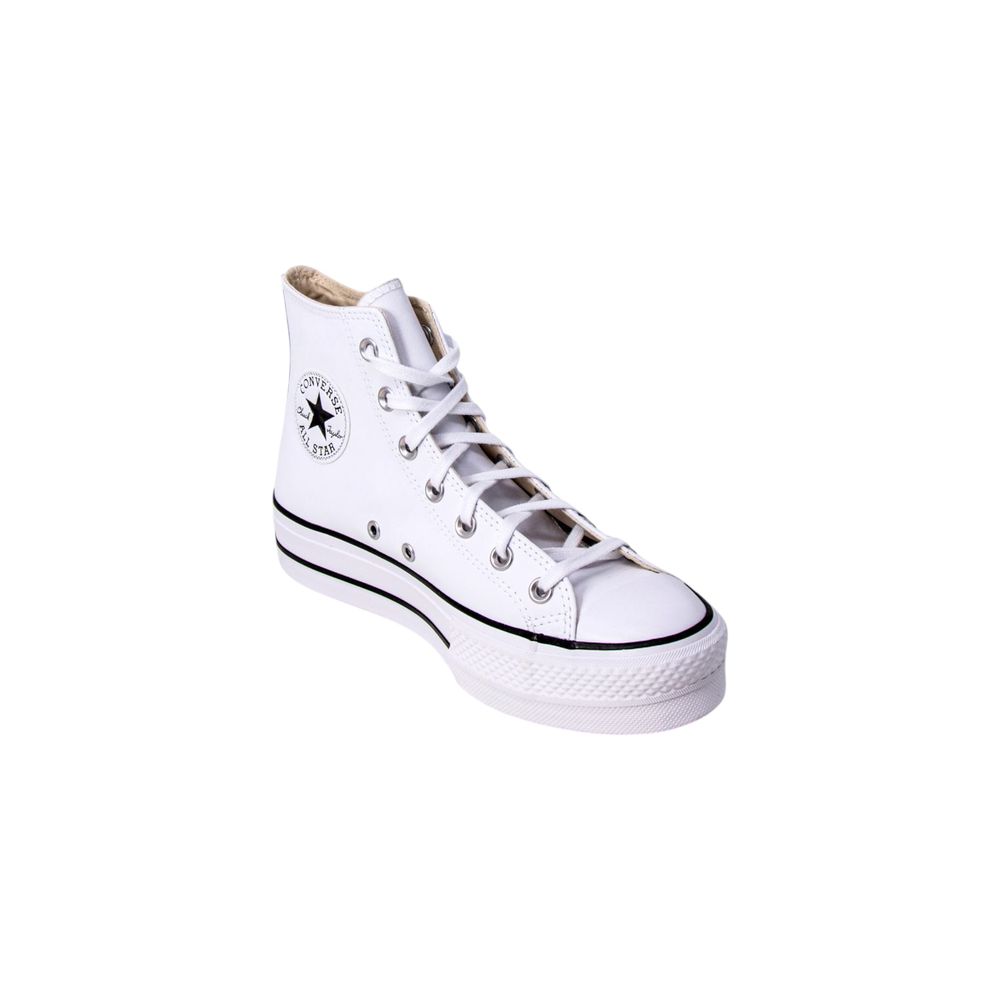 Converse White Polyethylene Platform Sneakers - ClickThatClicks 