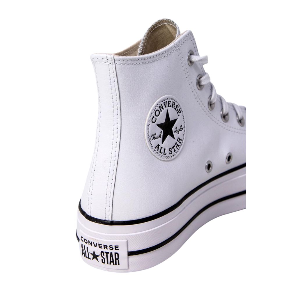 Converse White Polyethylene Platform Sneakers - ClickThatClicks 