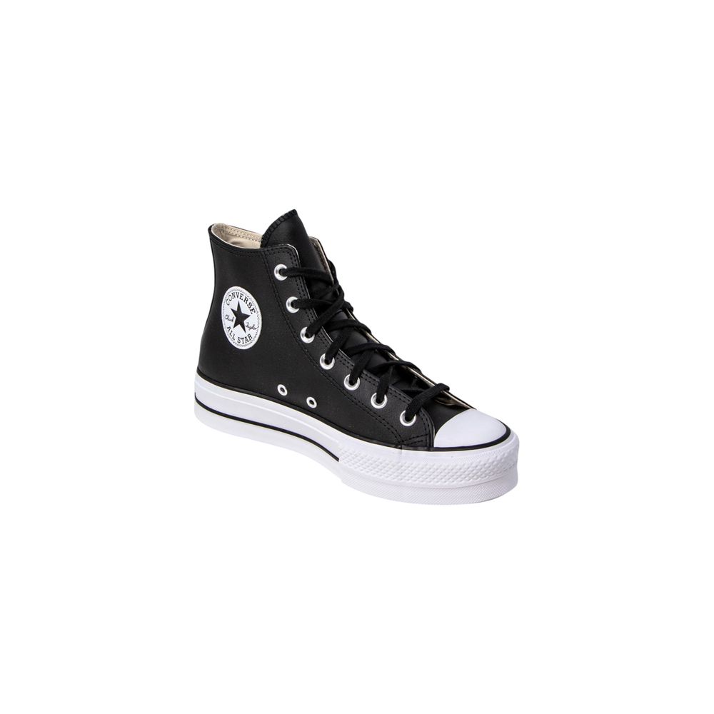 Converse Black Polyethylene Platform Sneakers - ClickThatClicks 