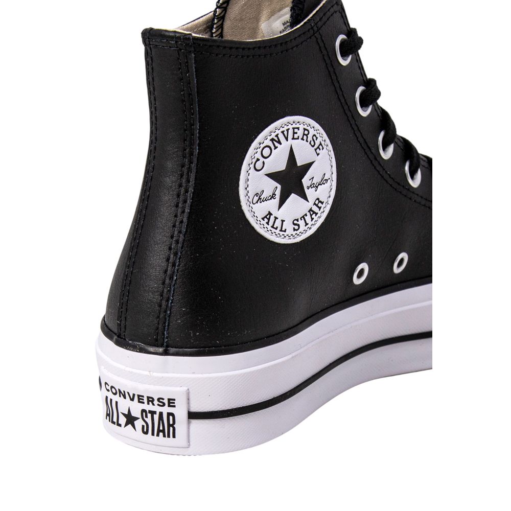 Converse Black Polyethylene Platform Sneakers - ClickThatClicks 