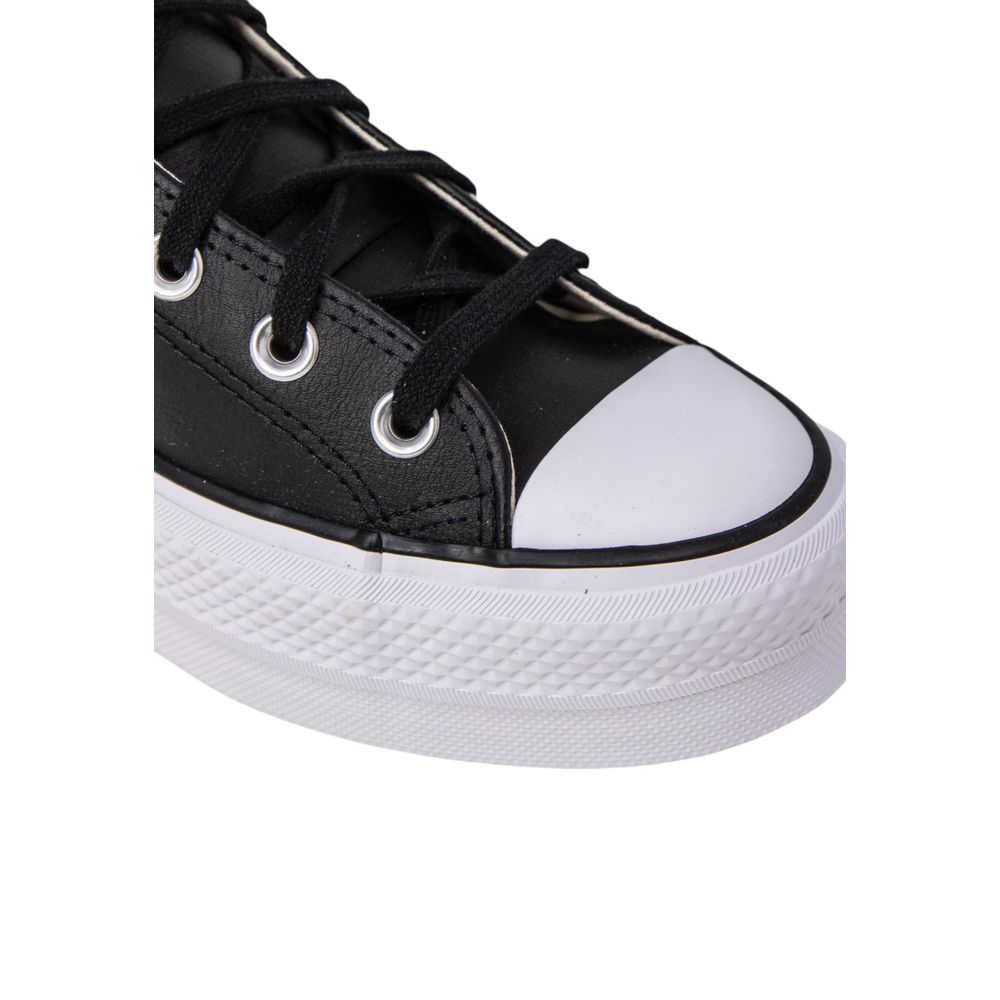 Converse Black Polyethylene Platform Sneakers - ClickThatClicks 
