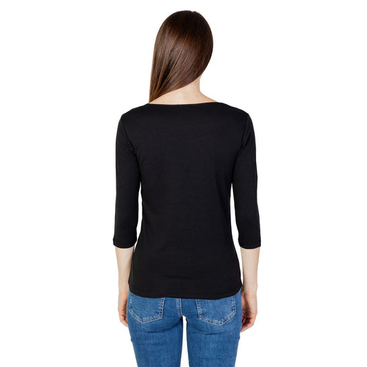 Street One Black Cotton Long Sleeve T-Shirt - ClickThatClicks 