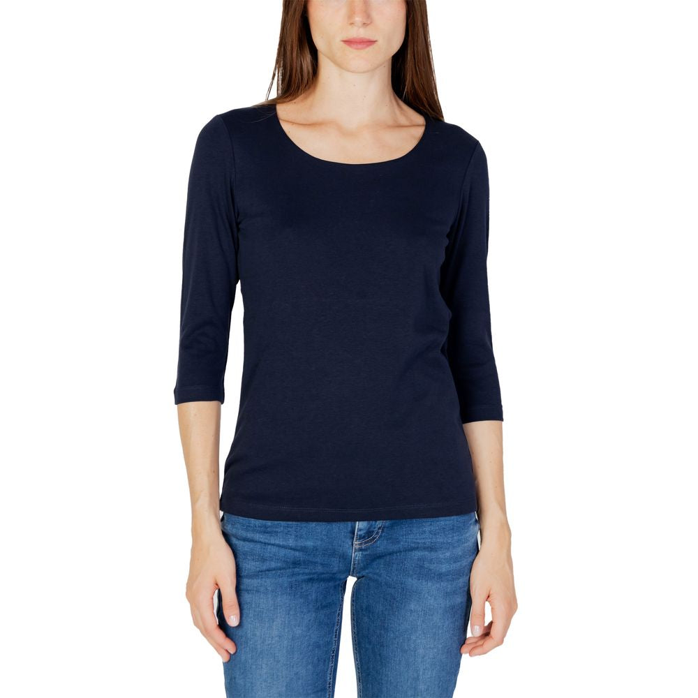 Street One Blue Cotton Long Sleeve T-Shirt - ClickThatClicks 