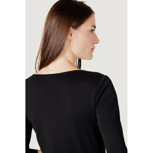 Street One Black Cotton Long Sleeve T-Shirt - ClickThatClicks 