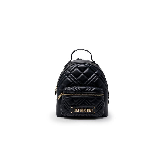 Love Moschino Black Polyethylene Backpack - ClickThatClicks 
