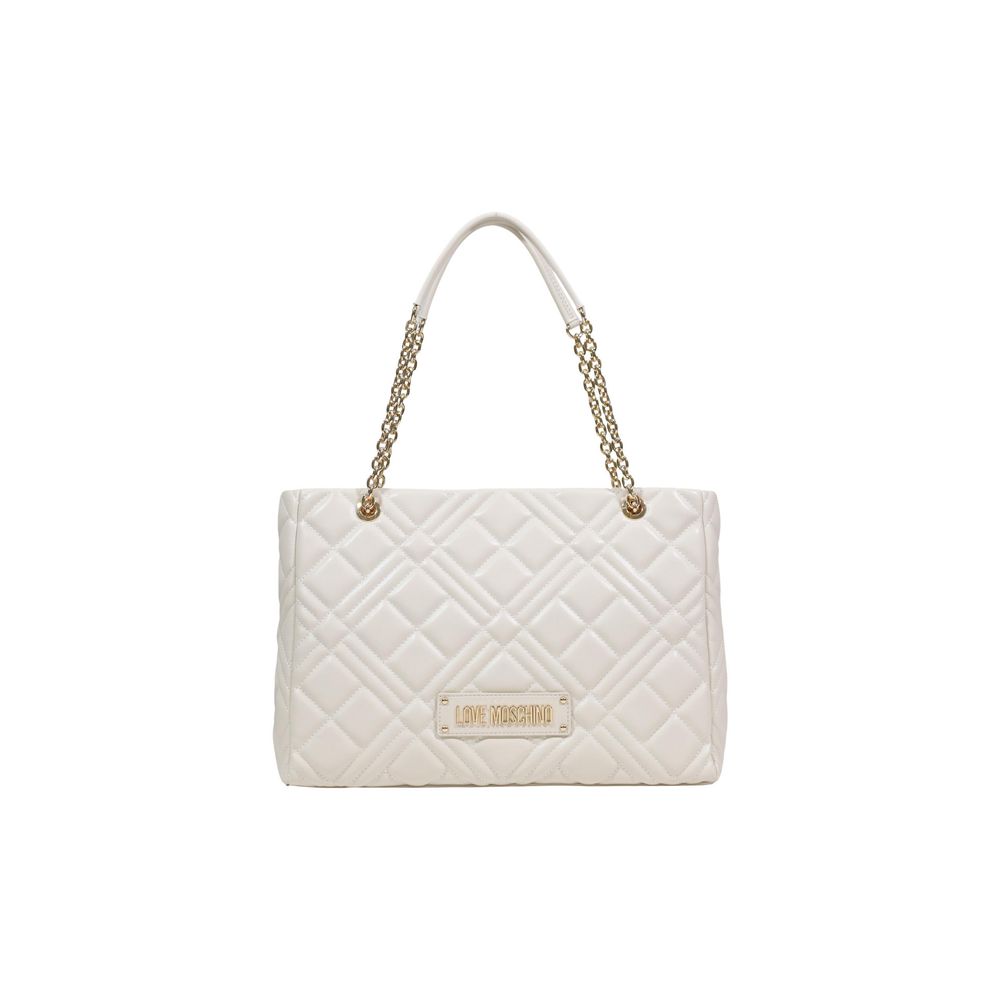 Love Moschino Beige Polyethylene Handbag - ClickThatClicks 