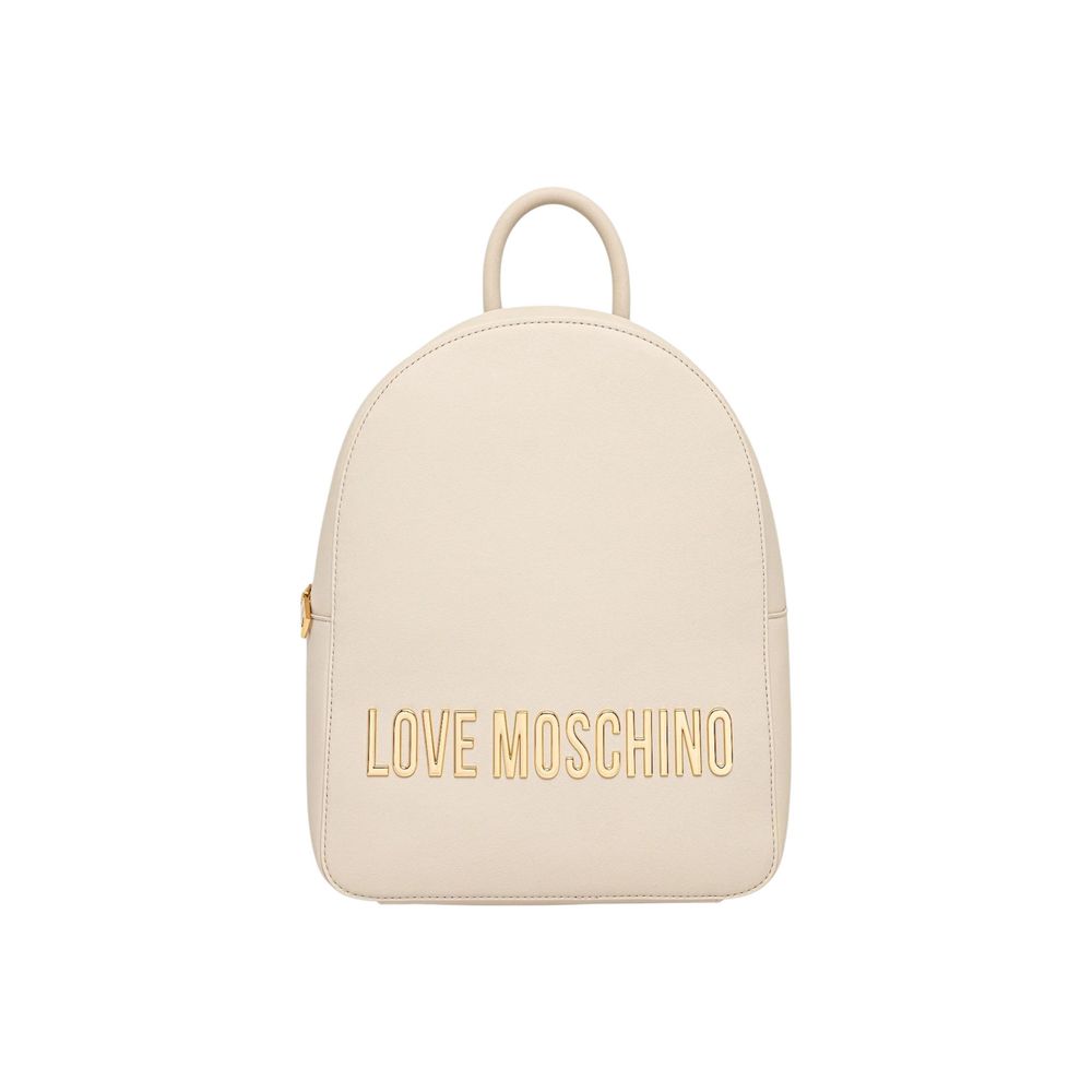 Love Moschino Beige Polyethylene Backpack - ClickThatClicks 