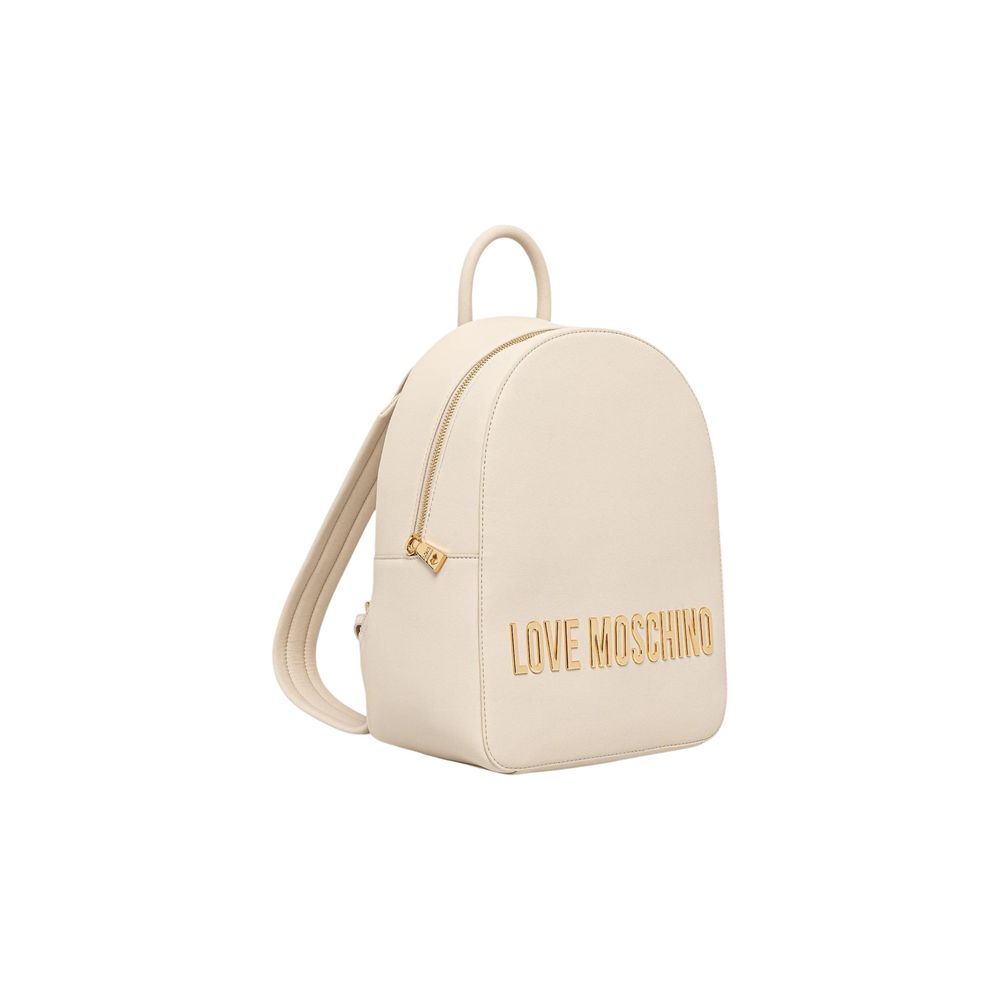 Love Moschino Beige Polyethylene Backpack - ClickThatClicks 
