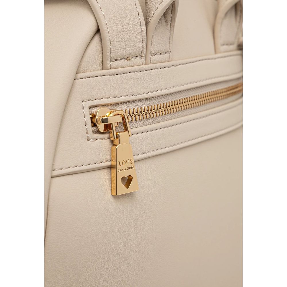 Love Moschino Beige Polyethylene Backpack - ClickThatClicks 