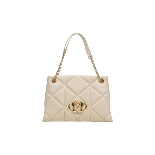 Love Moschino Beige Artificial Leather Handbag - ClickThatClicks 
