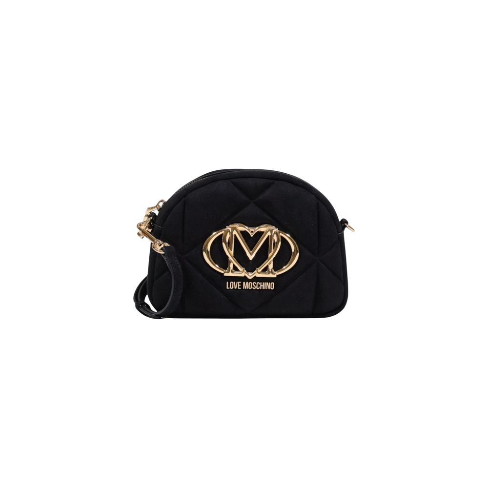 Love Moschino Black Suede Leather Handbag - ClickThatClicks 