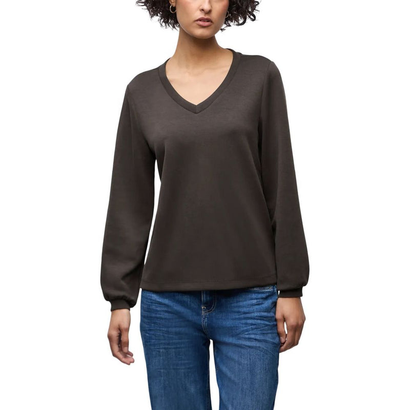 Street One Brown Modal Sweatshirt - ClickThatClicks 