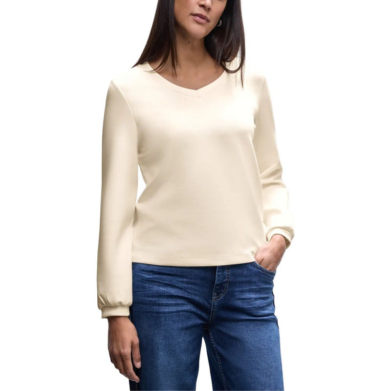 Street One Beige Modal Sweatshirt - ClickThatClicks 