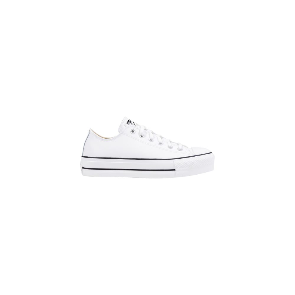 Converse White Leather Platform Sneakers - ClickThatClicks 