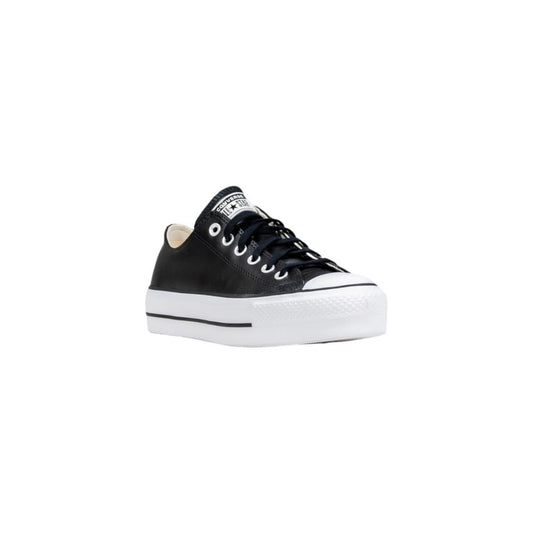 Converse Black Leather Low Top Sneakers - ClickThatClicks 