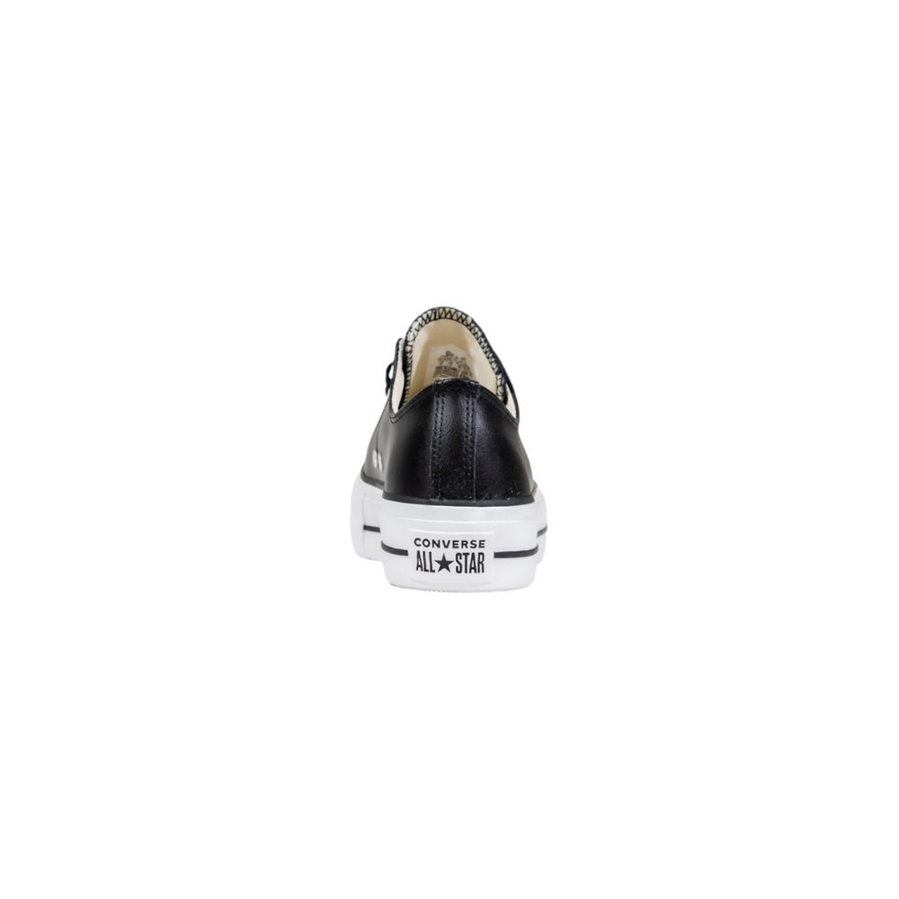 Converse Black Leather Low Top Sneakers - ClickThatClicks 