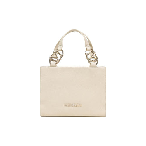 Love Moschino Beige Polyethylene Handbag - ClickThatClicks 