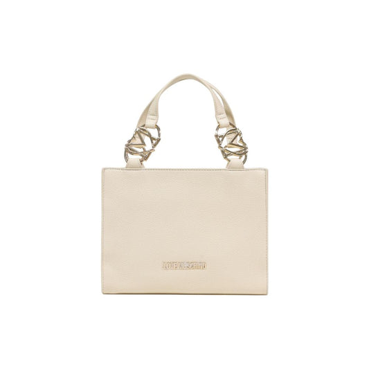 Love Moschino Beige Polyethylene Handbag - ClickThatClicks 